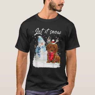 Camiseta Perro Cockapoo Santa Navidad Muñeco de Nieve Xmas 
