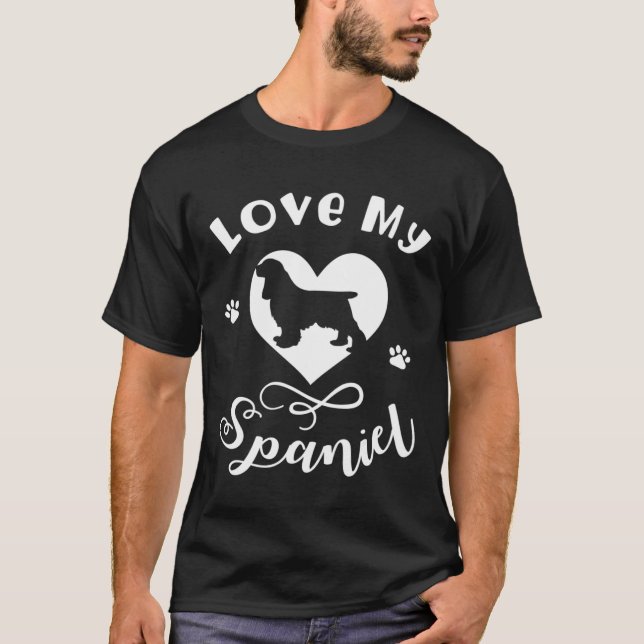 Camiseta Perro Cocker Spaniel - Amo a mi español (Anverso)