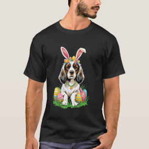 Camiseta Perro Cocker Spaniel con Orejas de Conejo Huevos d