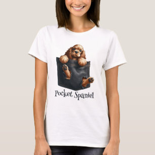 Camiseta Perro Cocker Spaniel En Un Bolsillo
