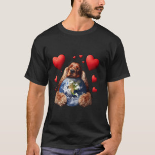 Camiseta Perro Cocker Spaniel Inglés Día de la Tierra Abraz
