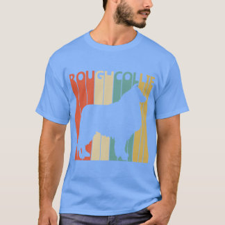 Camiseta Perro collie áspero vintage