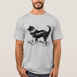 Camiseta Perro Collie de la frontera masculina
