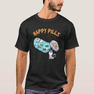 Camiseta Perro collie fronterizo: píldoras felices