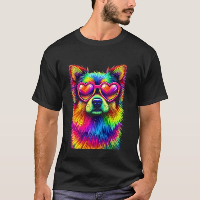 Camiseta Perro Colorido (Anverso)