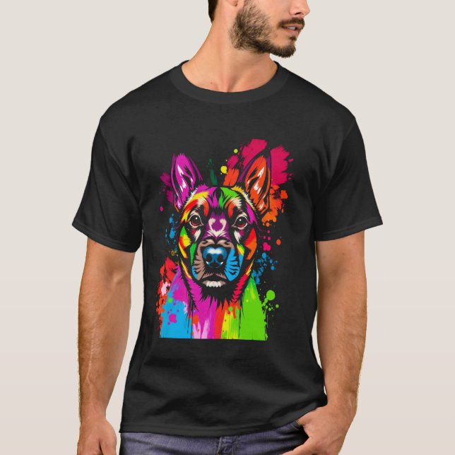Camiseta Perro Colorido (Anverso)