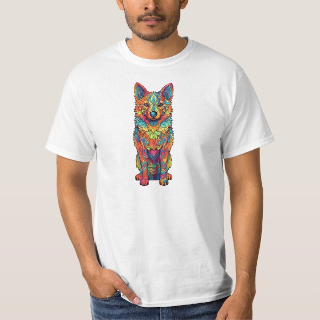 Camiseta Perro colorido (Anverso)
