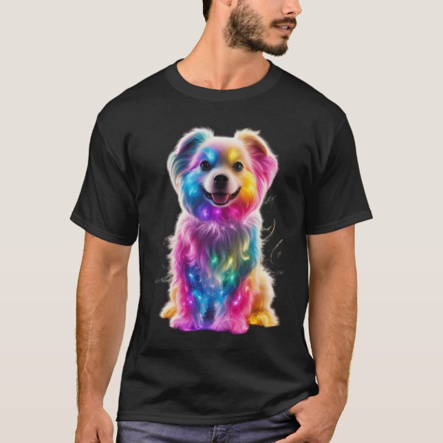 Camiseta Perro colorido (Anverso)