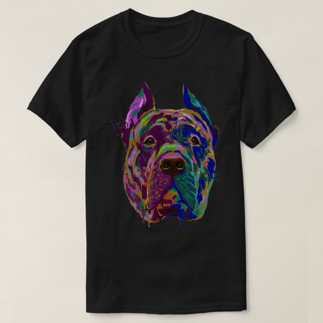 Camiseta Perro colorido Perro De Presa Canario (Diseño del anverso)