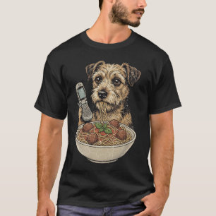 Camiseta Perro comiendo albóndigas de espaguetis