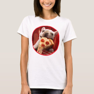 Camiseta Perro comiendo pizza Slice