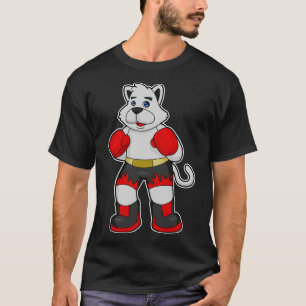 Camiseta Perro como boxeador con guantes de boxeo 1