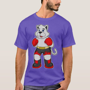 Camiseta Perro como boxeador con guantes de boxeo 3