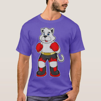 Camiseta Perro como boxeador con guantes de boxeo 3