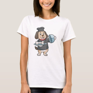 Camiseta Perro como chef con Plata y Huesos