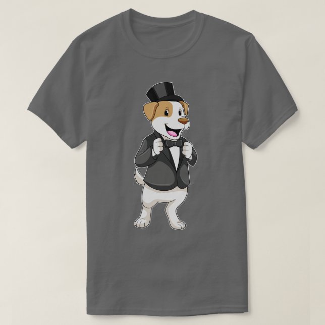 Camiseta Perro como crema con cinta de opciones (Diseño del anverso)
