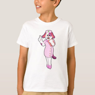 Camiseta Perro como enfermera