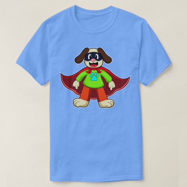 Camiseta Perro como héroe con máscara (Diseño del anverso)