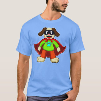 Camiseta Perro como héroe con máscara