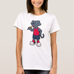 Camiseta Perro como jugador de Dart con dardos