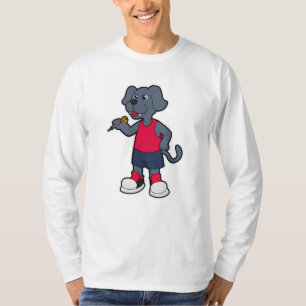 Camiseta Perro como jugador de Dart con dardos
