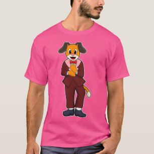 Camiseta Perro como maduro con traje