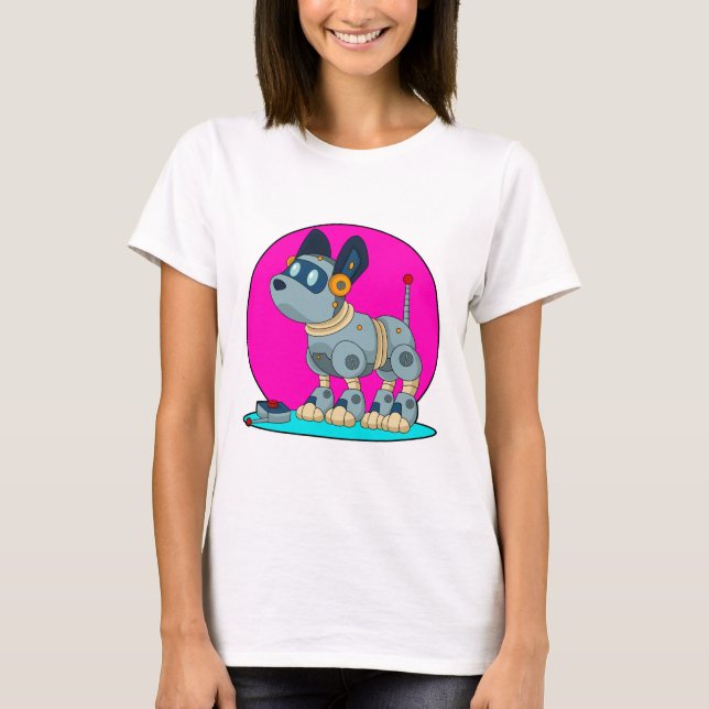 Camiseta Perro como robot (Anverso)