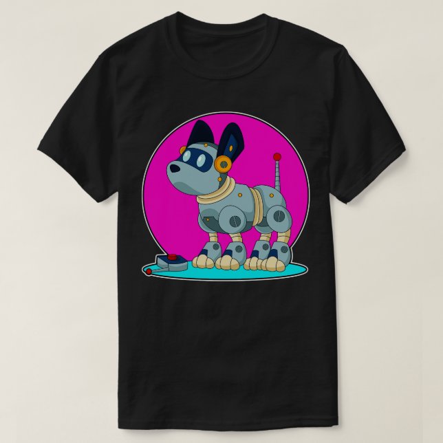Camiseta Perro como robot (Diseño del anverso)