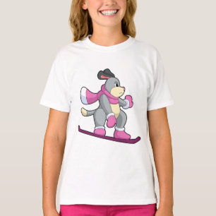 Camiseta Perro como snowboard con Sonowboard