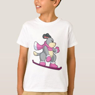 Camiseta Perro como snowboard con Sonowboard