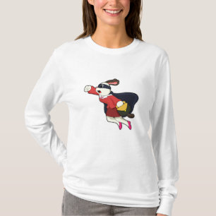 Camiseta Perro como superhéroe del secretario