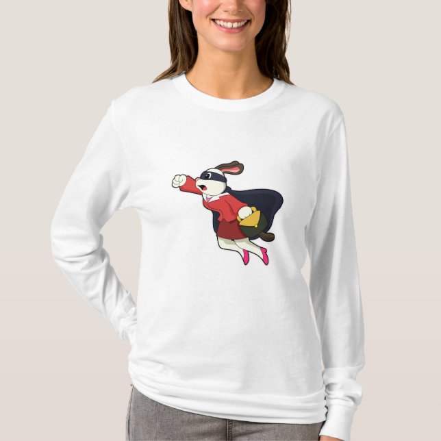 Camiseta Perro como superhéroe del secretario (Anverso)