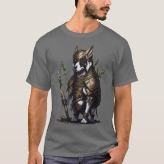 Camiseta Perro con armadura de guerrero antiguo