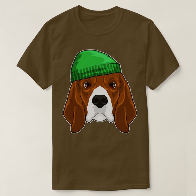 Camiseta Perro con Beanie (Diseño del anverso)