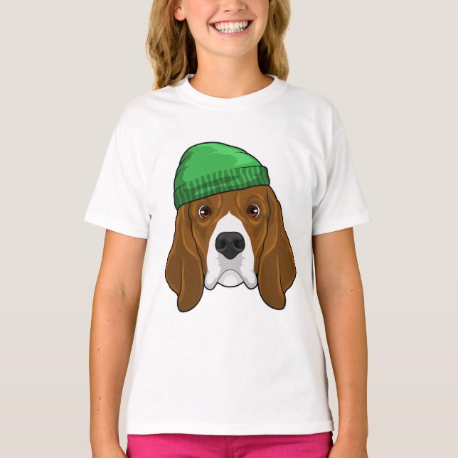 Camiseta Perro con Beanie (Anverso)
