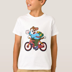 Camiseta Perro con bicicleta