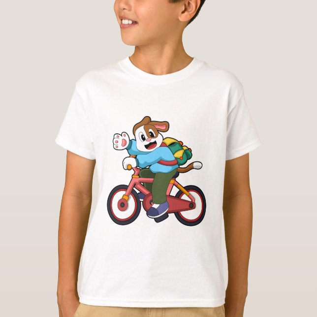 Camiseta Perro con bicicleta (Anverso)