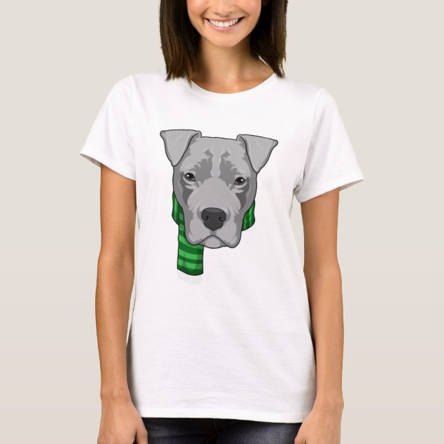 Camiseta Perro con bufanda (Anverso)