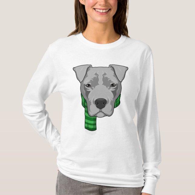 Camiseta Perro con bufanda (Anverso)