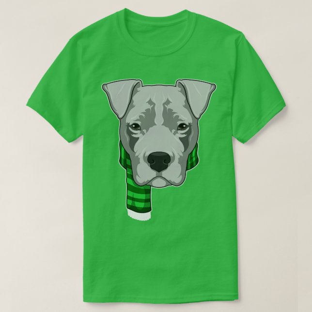 Camiseta Perro con bufanda (Diseño del anverso)