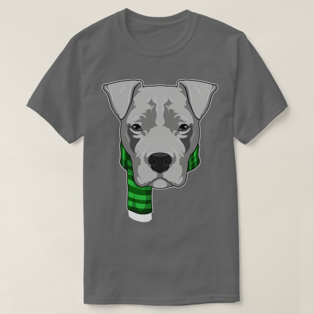 Camiseta Perro con bufanda (Diseño del anverso)