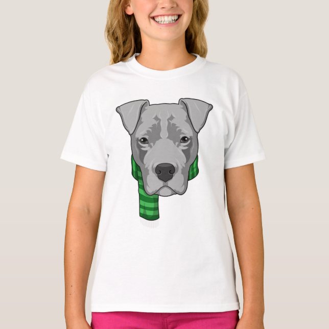 Camiseta Perro con bufanda (Anverso)
