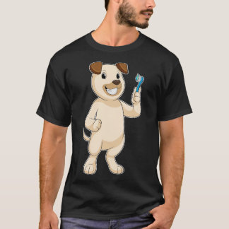 Camiseta Perro con cepillo de dientes
