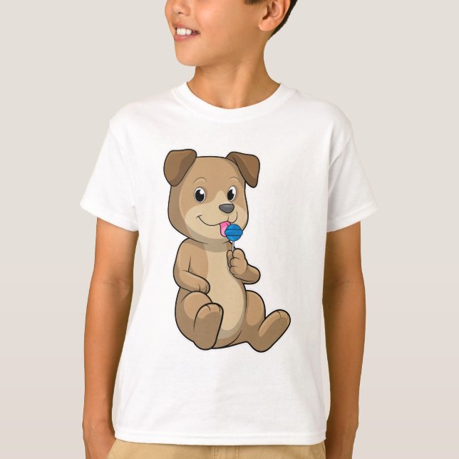 Camiseta Perro con Chupachups (Anverso)