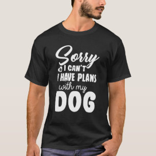 Camiseta Perro Con Collar Va A Un Paseo Con Maestros O Mi