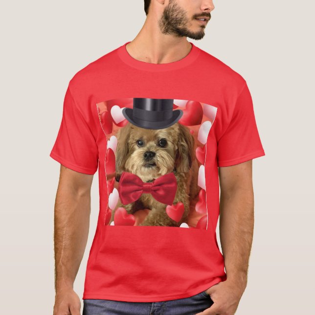 Camiseta Perro con corazón (Anverso)