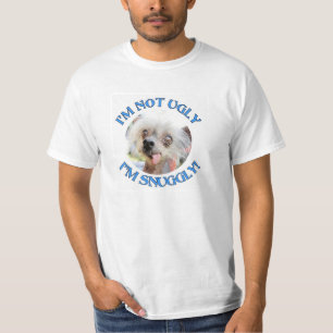 Camiseta PERRO CON CRESTA CHINO - soy FEO AHORA. ¡estoy
