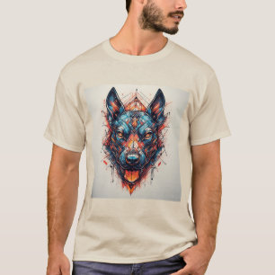 Camiseta Perro con diseño abstracto moderno