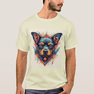 Camiseta Perro con diseño abstracto moderno
