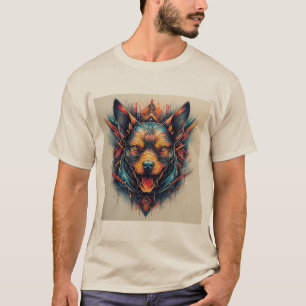 Camiseta Perro con diseño abstracto moderno